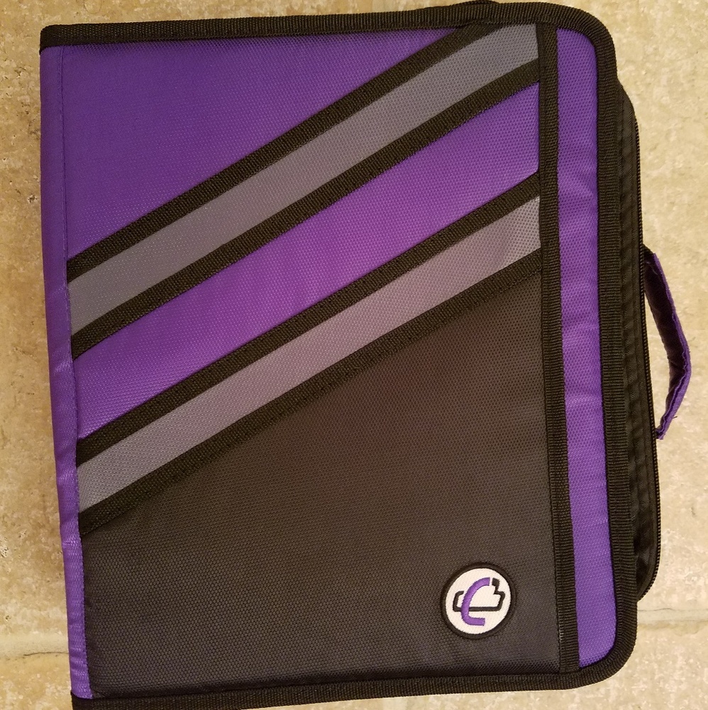 CASE IT The Z 3 Ring Binder with Straps NEW